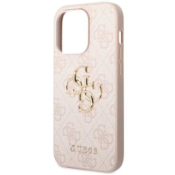 Guess 4G Big Metal Logo case for iPhone 15 Pro - pink | Techbox