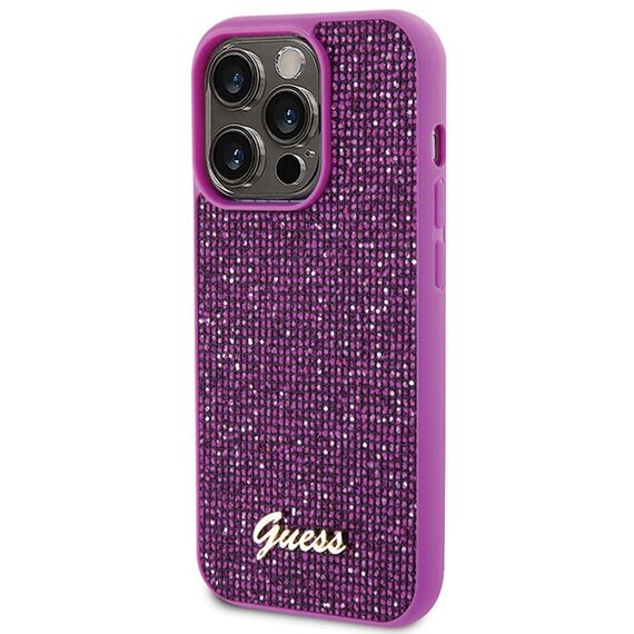 Guess Disco Metal Script case for iPhone 15 Pro - pink - Apple Cases - Cases - Techbox