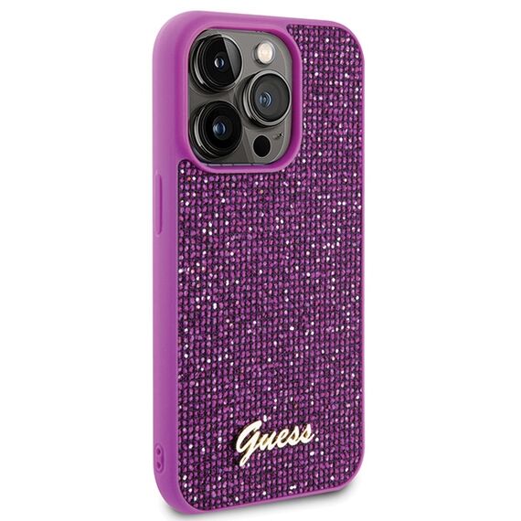 Guess Disco Metal Script case for iPhone 15 Pro - pink - Apple Cases - Cases - Techbox