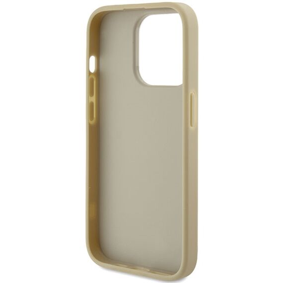 Guess Glitter Script Big 4G case for iPhone 15 Pro - gold | Techbox