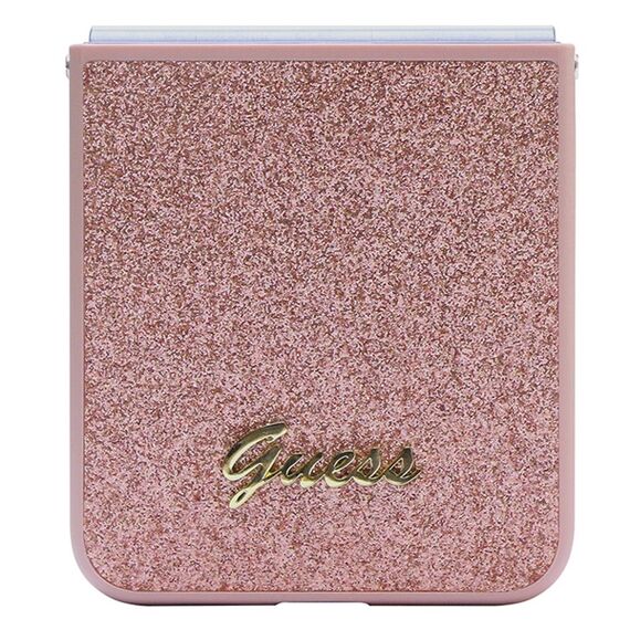 Guess Glitter Script case for Samsung Galaxy Z Flip 5 - pink | Techbox