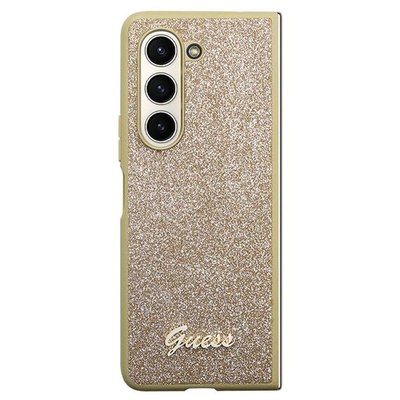 Guess Glitter Script case for Samsung Galaxy Z Fold 5 - gold | Techbox
