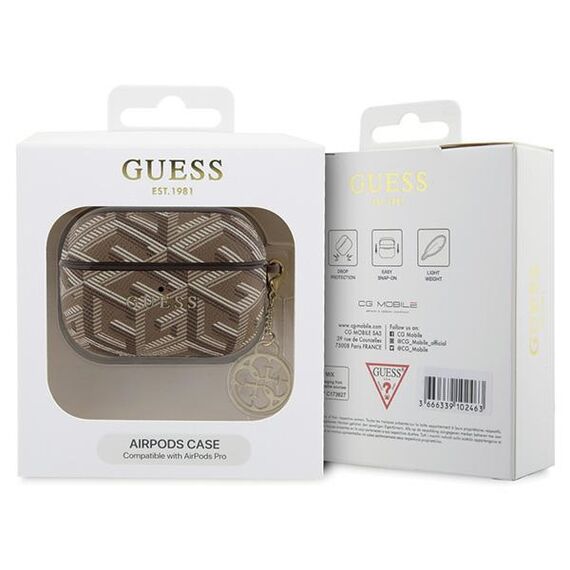 Guess GUAPPGCE4CW case for AirPods Pro - brown GCube Charm - Smartphone Accessories - Cables & Accessories - Techbox