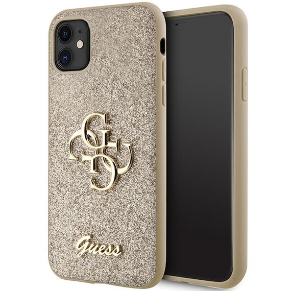 Guess GUHCN61HG4SGD case for iPhone 11 / Xr - gold Glitter Script Big 4G - Uncategorized Cases (2) - Cases - Techbox