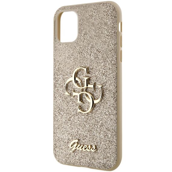 Guess GUHCN61HG4SGD case for iPhone 11 / Xr - gold Glitter Script Big 4G - Uncategorized Cases (2) - Cases - Techbox