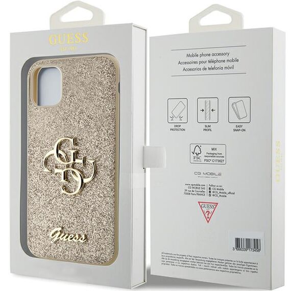 Guess GUHCN61HG4SGD case for iPhone 11 / Xr - gold Glitter Script Big 4G - Uncategorized Cases (2) - Cases - Techbox