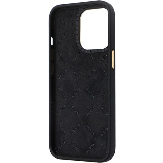 Guess GUHCP13LM4DGPK case for iPhone 13 Pro / 13 - black Silicone Logo Strass 4G | Techbox