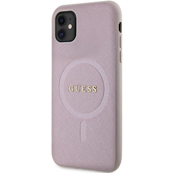 Guess GUHMN61PSAHMCP case for iPhone 11 / Xr - pink Saffiano MagSafe - Uncategorized Cases (2) - Cases - Techbox