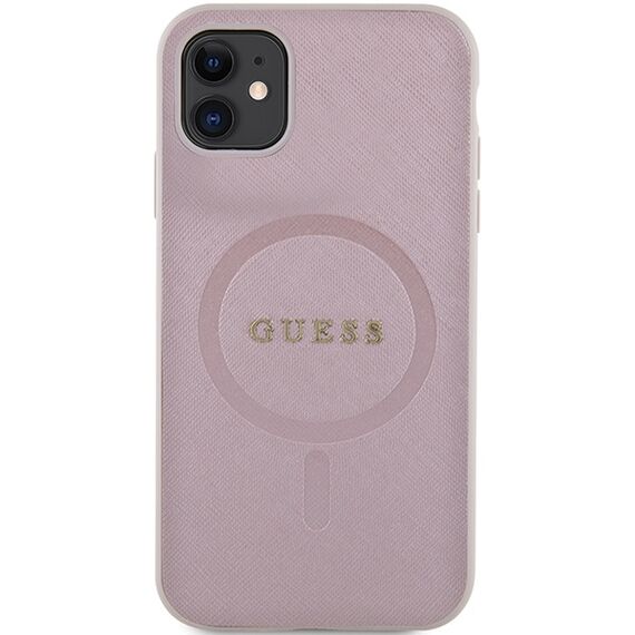 Guess GUHMN61PSAHMCP case for iPhone 11 / Xr - pink Saffiano MagSafe - Uncategorized Cases (2) - Cases - Techbox