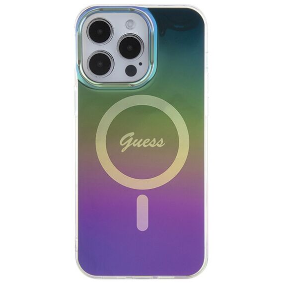 Guess IML Iridescent MagSafe case for iPhone 15 Pro - black | Techbox