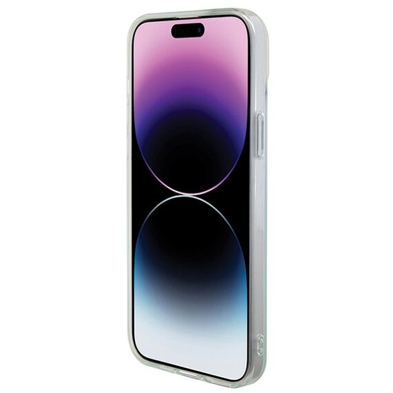 Guess IML Iridescent MagSafe case for iPhone 15 Pro - turquoise | Techbox