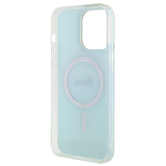 Guess IML Iridescent MagSafe case for iPhone 15 Pro - turquoise | Techbox
