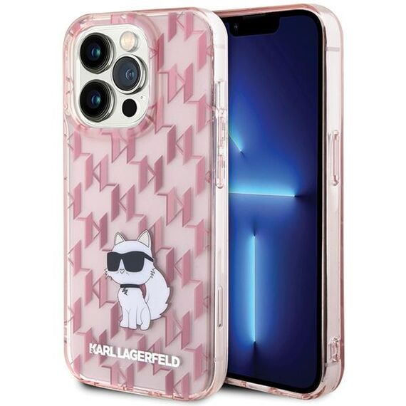 Karl Lagerfeld Monogram Choupette case for iPhone 15 Pro Max - pink - Uncategorized Cases (2) - Cases - Techbox