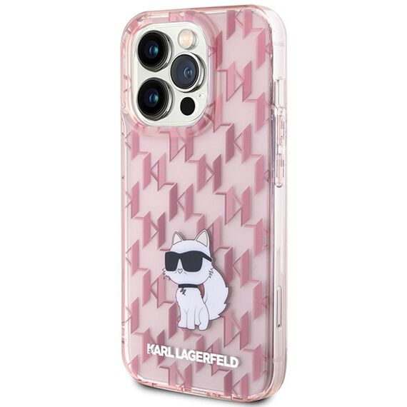 Karl Lagerfeld Monogram Choupette case for iPhone 15 Pro Max - pink - Uncategorized Cases (2) - Cases - Techbox