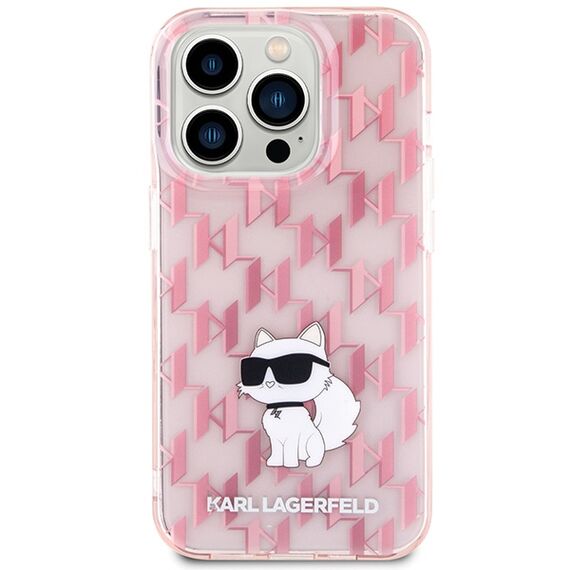 Karl Lagerfeld Monogram Choupette case for iPhone 15 Pro Max - pink - Uncategorized Cases (2) - Cases - Techbox