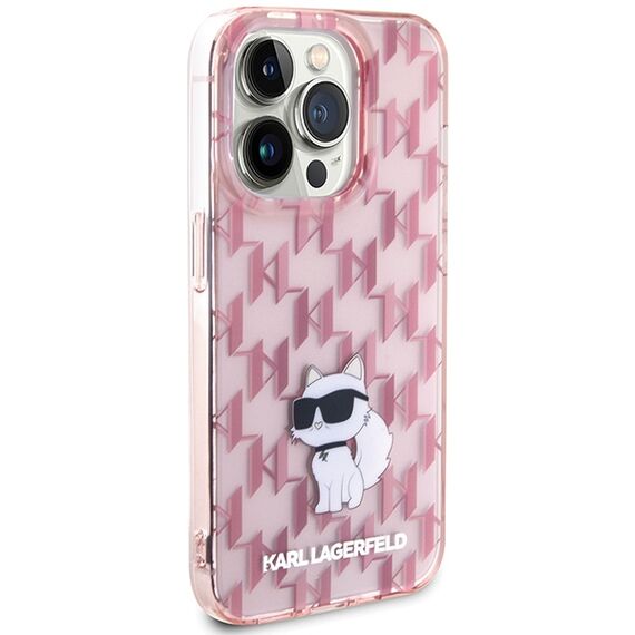 Karl Lagerfeld Monogram Choupette case for iPhone 15 Pro Max - pink - Uncategorized Cases (2) - Cases - Techbox