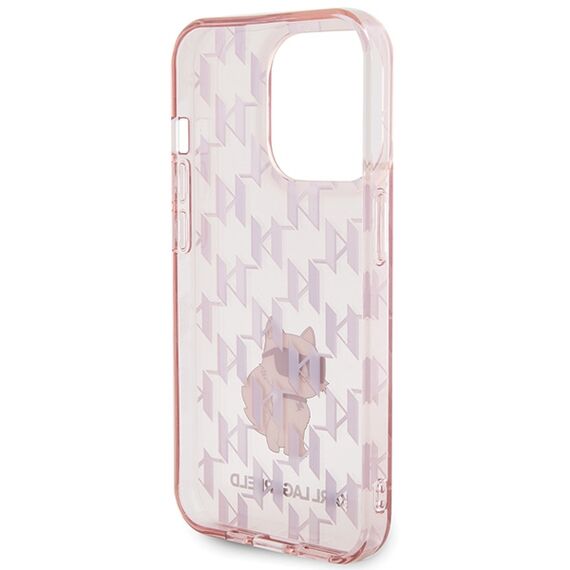 Karl Lagerfeld Monogram Choupette case for iPhone 15 Pro Max - pink - Uncategorized Cases (2) - Cases - Techbox