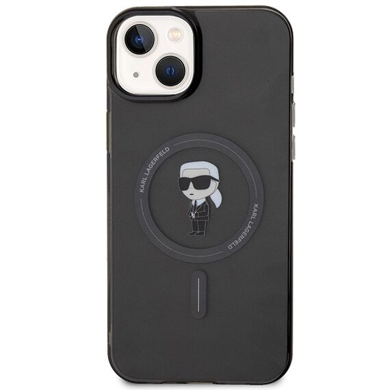 Karl Lagerfeld IML Ikonik MagSafe case for iPhone 15 Plus - black | Techbox