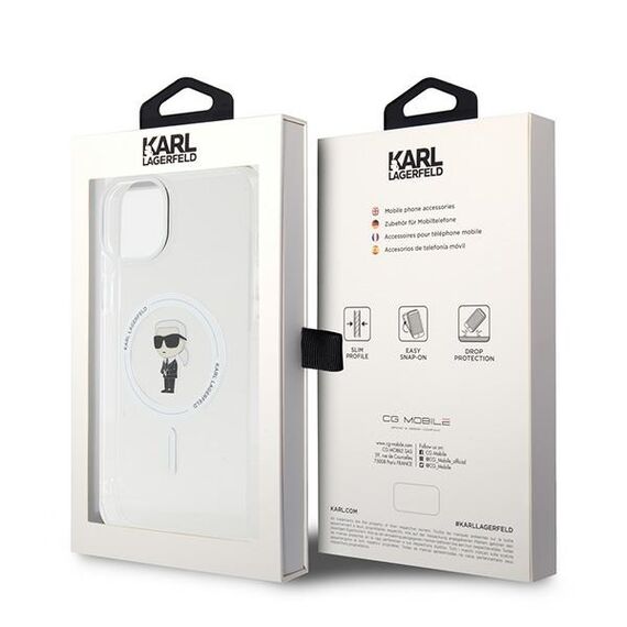 Karl Lagerfeld IML Ikonik MagSafe case for iPhone 15 Plus - transparent | Techbox