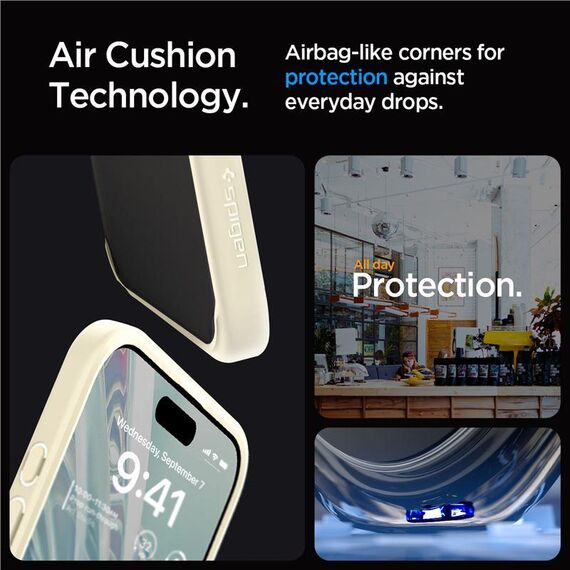 Spigen Crystal Hybrid Case for iPhone 15 Pro Max - Clear Beige | Techbox
