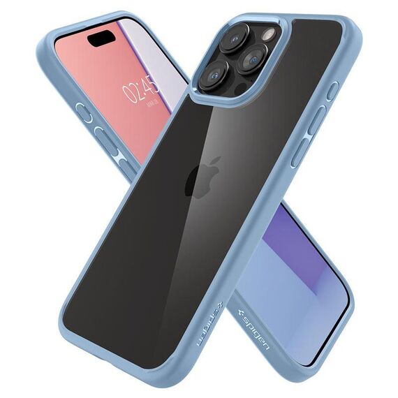 Spigen Crystal Hybrid, sierra blue - iPhone 15 Pro Max - Apple Cases - Cases - Techbox