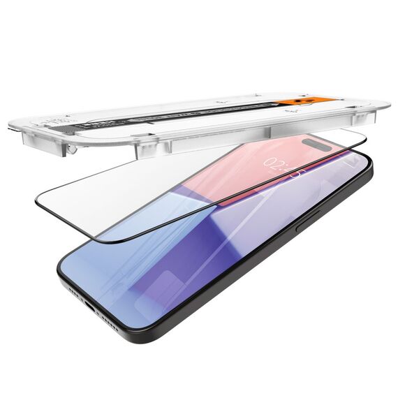 Spigen Glas.tR EZ Fit FC Tempered Glass for iPhone 15 Pro - Black 2 pcs. | Techbox