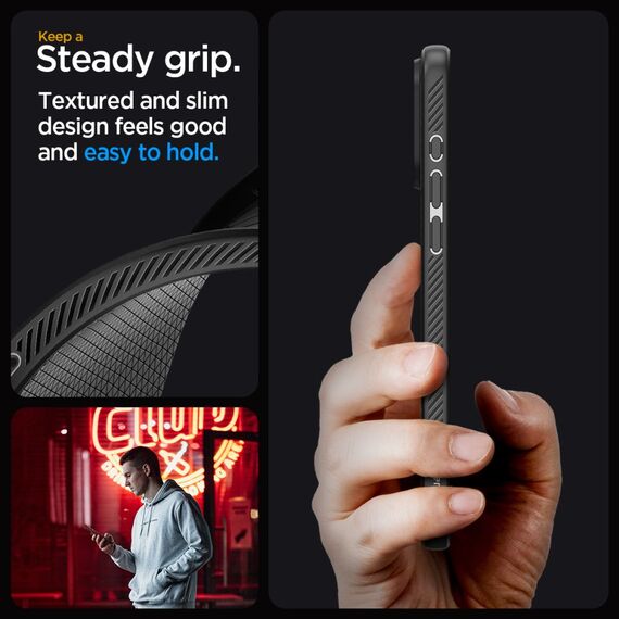 Spigen Liquid Air iPhone 15 Pro Case - Matte Black | Techbox