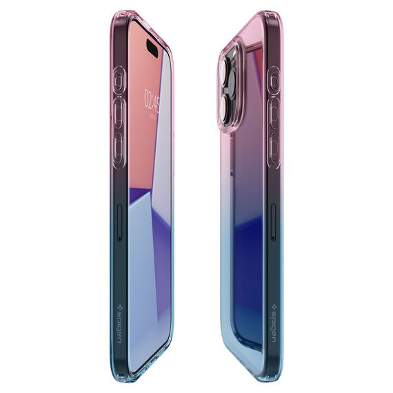 Spigen Liquid Crystal iPhone 15 Pro Case - Pink/Blue | Techbox