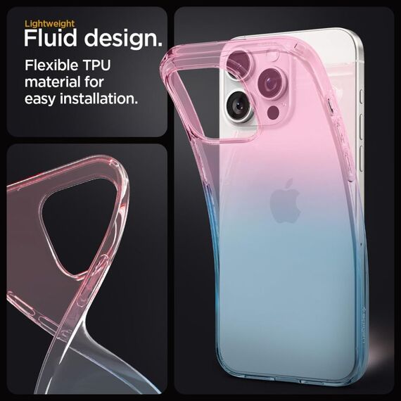 Spigen Liquid Crystal iPhone 15 Pro Case - Pink/Blue | Techbox