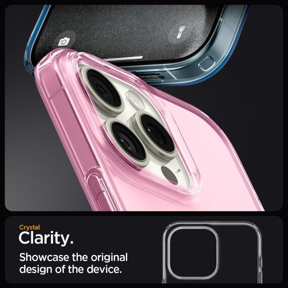 Spigen Liquid Crystal iPhone 15 Pro Case - Pink/Blue | Techbox