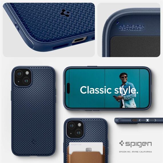 Spigen Mag Armor Case with MagSafe for iPhone 15 Plus - Blue | Techbox