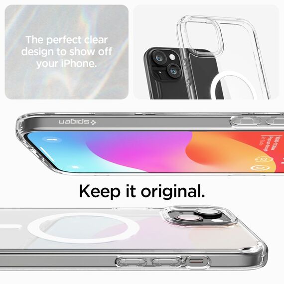Spigen Ultra Hybrid Mag Case with MagSafe for iPhone 15 - White | Techbox