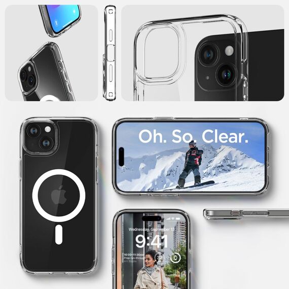 Spigen Ultra Hybrid Mag Case with MagSafe for iPhone 15 - White | Techbox
