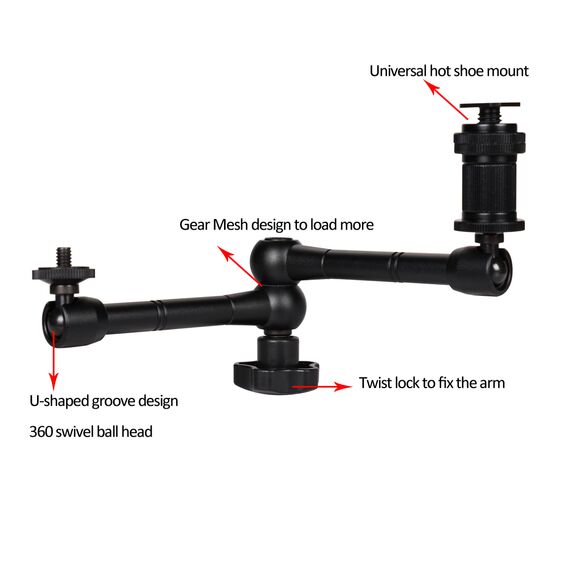 Clamp holder for camera, camera, microphone | Techbox