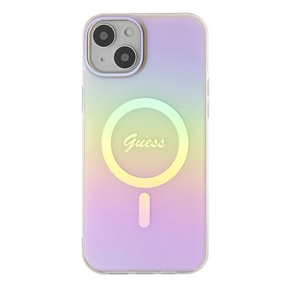 Guess GUHMP15MHITSP iPhone 15 Plus 6.7" pink/pink hardcase IML Iridescent MagSafe | Techbox