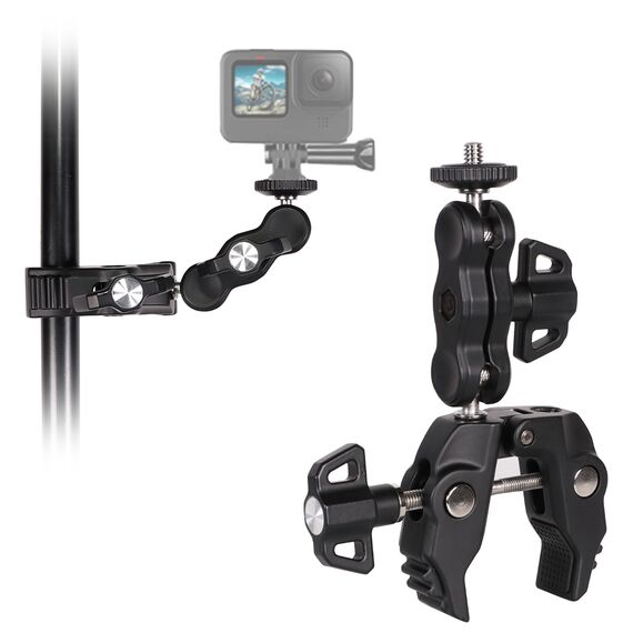 Phone and sports camera holder with clamp - Uncategorized Screen Protection (2) - Screen & Camera Protection - Techbox