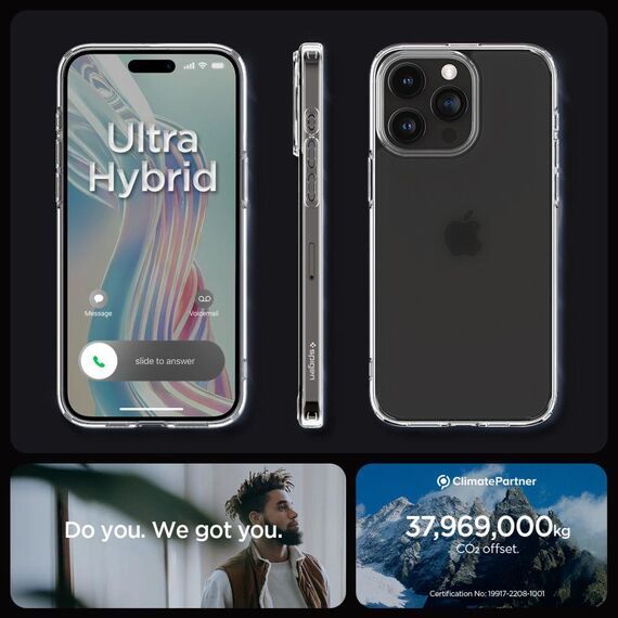 Spigen Ultra Hybrid Case for iPhone 15 Pro Max - Clear Matte | Techbox