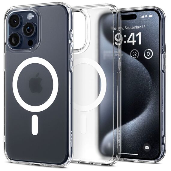 Spigen Ultra Hybrid Mag Case with MagSafe for iPhone 15 Pro - Clear Matte | Techbox