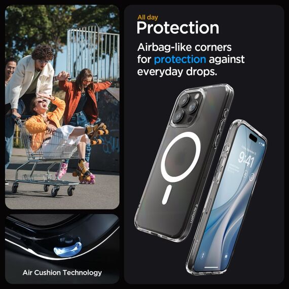 Spigen Ultra Hybrid Mag Case with MagSafe for iPhone 15 Pro - Clear Matte | Techbox