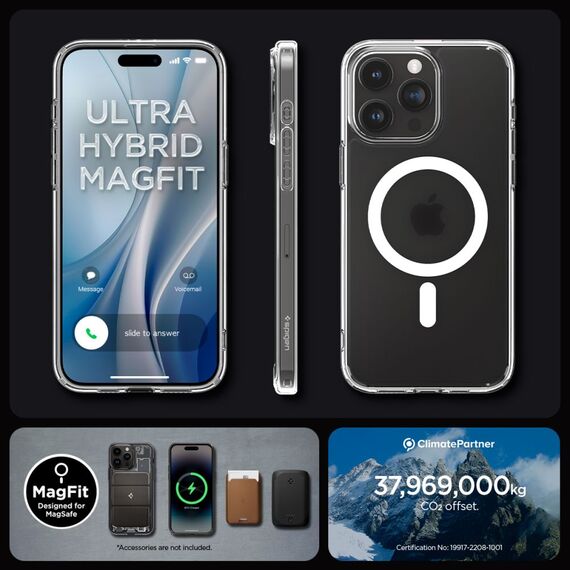 Spigen Ultra Hybrid Mag Case with MagSafe for iPhone 15 Pro - Clear Matte | Techbox