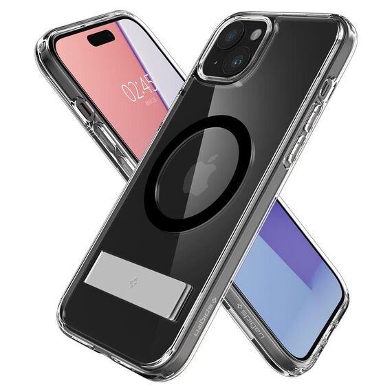 Spigen Ultra Hybrid S MagSafe case with stand for iPhone 15 - black - Apple Cases - Cases - Techbox