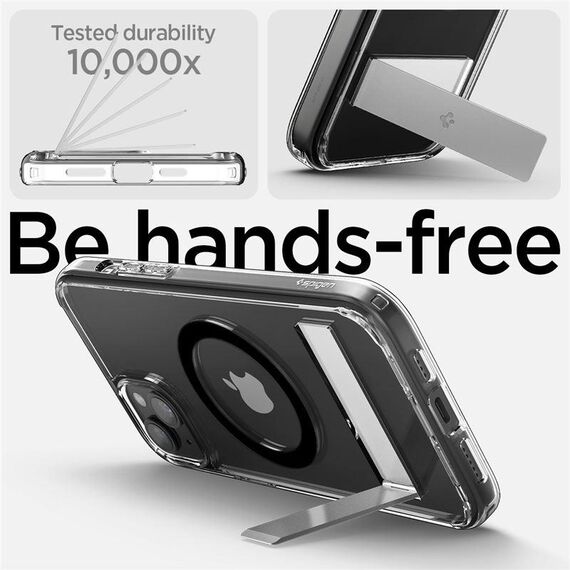 Spigen Ultra Hybrid S MagSafe Case with Stand for iPhone 15 Plus - Black | Techbox