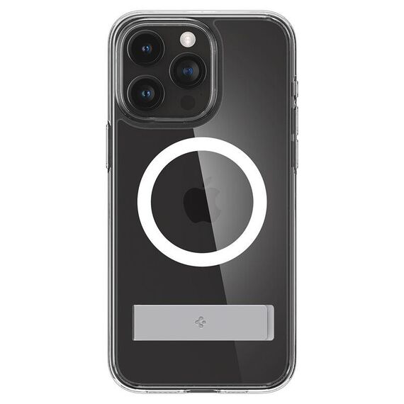 Spigen Ultra Hybrid S MagSafe case with stand for iPhone 15 Pro - transparent - Apple Cases - Cases - Techbox
