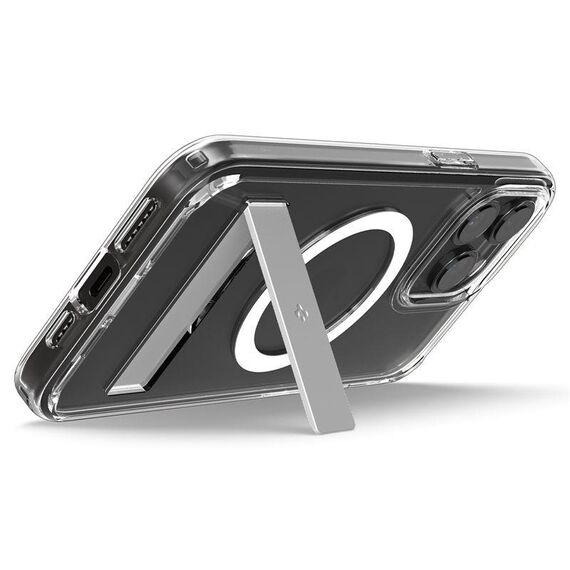 Spigen Ultra Hybrid S MagSafe case with stand for iPhone 15 Pro - transparent - Apple Cases - Cases - Techbox