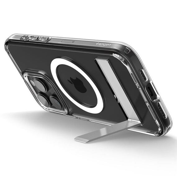 Spigen Ultra Hybrid S MagSafe case with stand for iPhone 15 Pro - transparent - Apple Cases - Cases - Techbox