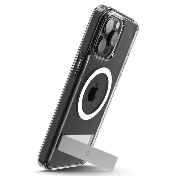 Spigen Ultra Hybrid S MagSafe case with stand for iPhone 15 Pro - transparent - Apple Cases - Cases - Techbox