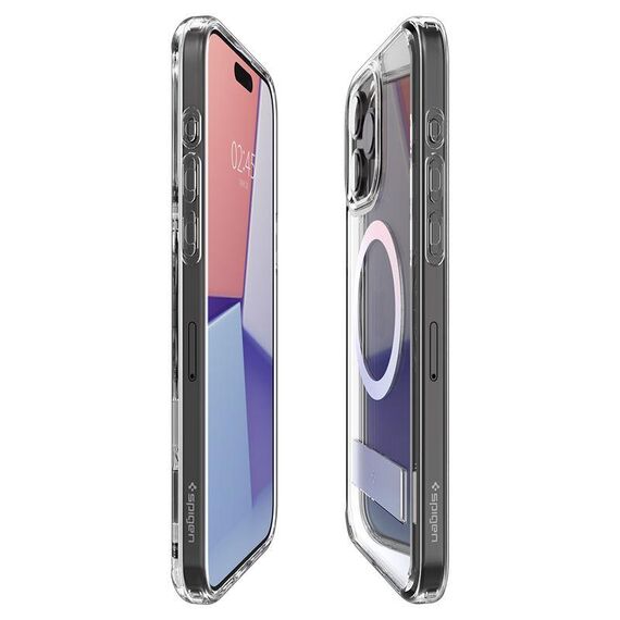 Spigen Ultra Hybrid S MagSafe case with stand for iPhone 15 Pro - transparent - Apple Cases - Cases - Techbox