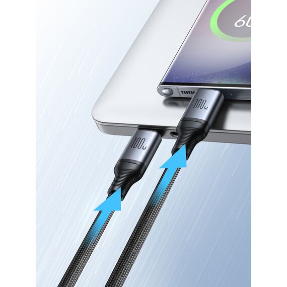 Joyroom Speedy Series S-A21 2in1 USB-C - USB-C / USB-C cable 100W 1.5m - black | Techbox
