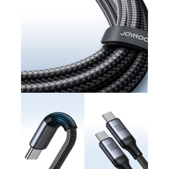 Joyroom Speedy Series S-A21 2in1 USB-C - USB-C / USB-C cable 100W 1.5m - black | Techbox