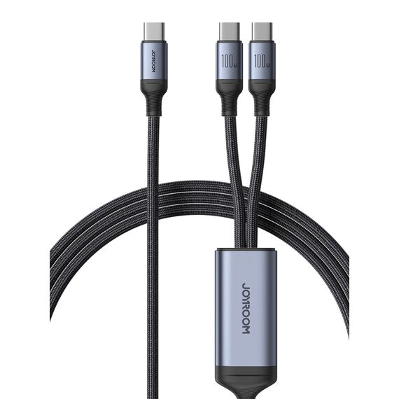 Joyroom Speedy Series S-A21 2in1 USB-C - USB-C / USB-C cable 100W 1.5m - black | Techbox